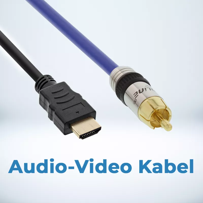 Audio- & Videokabel – Perfekte Bild- & Tonqualität für jede Anwendung Audio- & Videokabel für gestochen scharfe Bilder & klaren Sound