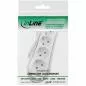 Preview: InLine® Steckdosenleiste 4-fach Schutzkontakt 1,5m weiß