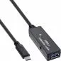 Preview: InLine® USB 3.2 Gen.1 Aktiv-Verlängerung, USB-C Stecker an USB-A Buchse, 5m