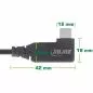 Preview: InLine® USB4 Kabel USB-C einseitig gewinkelt PD 240W 8K60Hz TPE