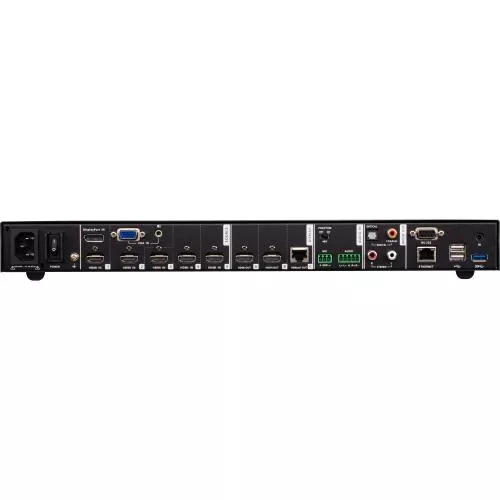 ATEN VP2730 7x3 Seamless Präsentation HDMI Matrix Switch mit Scaler Streaming Audio Mixer und HDBaseT
