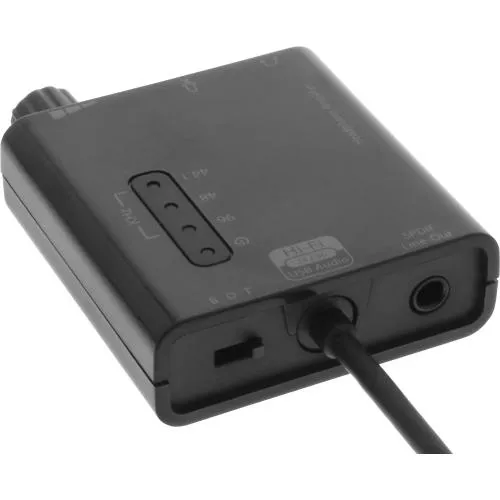 InLine® USB zu HQ Audio Konverterkabel USB Headset-Verstärker mit Equalizer und optischem Audioausgang