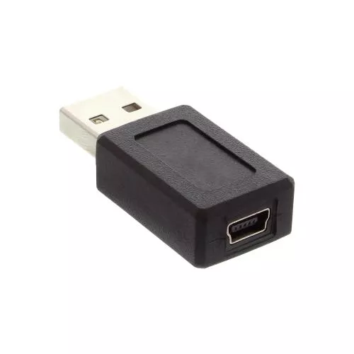 InLine® USB 2.0 Adapter Stecker A auf Mini 5pol Buchse