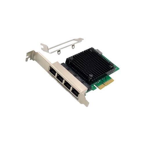 InLine® Quad Gigabit Netzwerkkarte, 4x RJ45 2,5Gb/s, PCIe x4, inkl. low profile