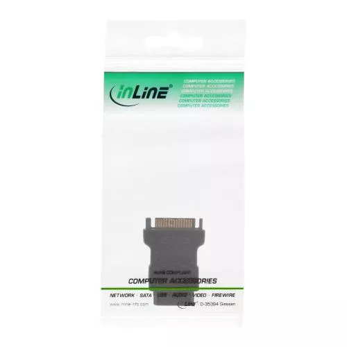 InLine® SATA Stromadapter 1x 13,34cm (5,25 Zoll) Stecker an 15pol SATA Buchse