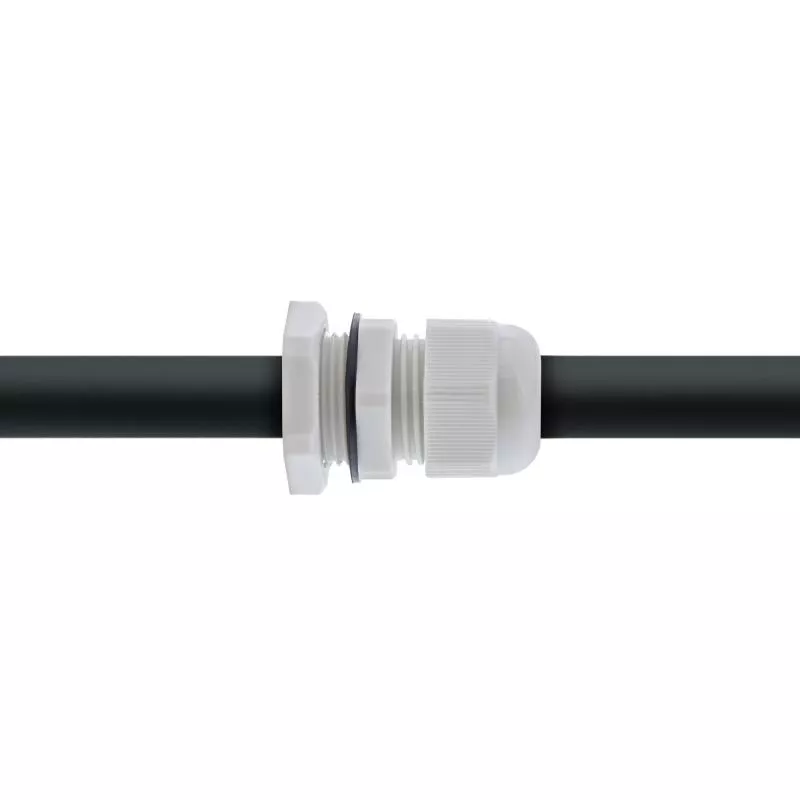 InLine® Kabeldurchführung PG 13.5 Nylon IP68 6-12mm grau 10 Stück