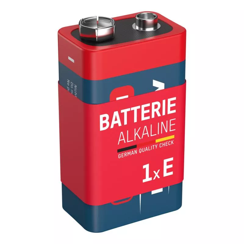 ANSMANN 1515-0000 RED Alkaline-Batterie, 6LR61, 9V-Block (E)